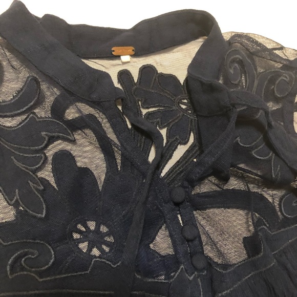 Free People Navy sleeveless top size small - Picture 10 of 10